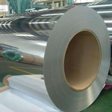 Рулон нержавеющий х/к зеркальный BA+PE в защитной пленке AISI 201 0,5 мм ASTM A240